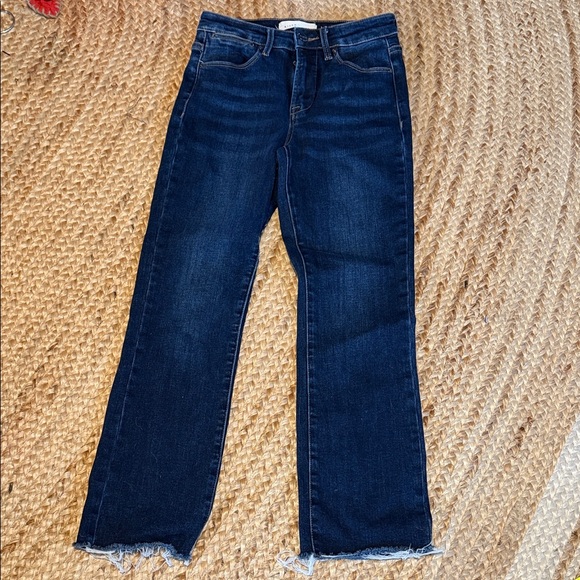 Risen Jeans Women's Midnight Blue Cropped Jeans - Picture 2 of 3